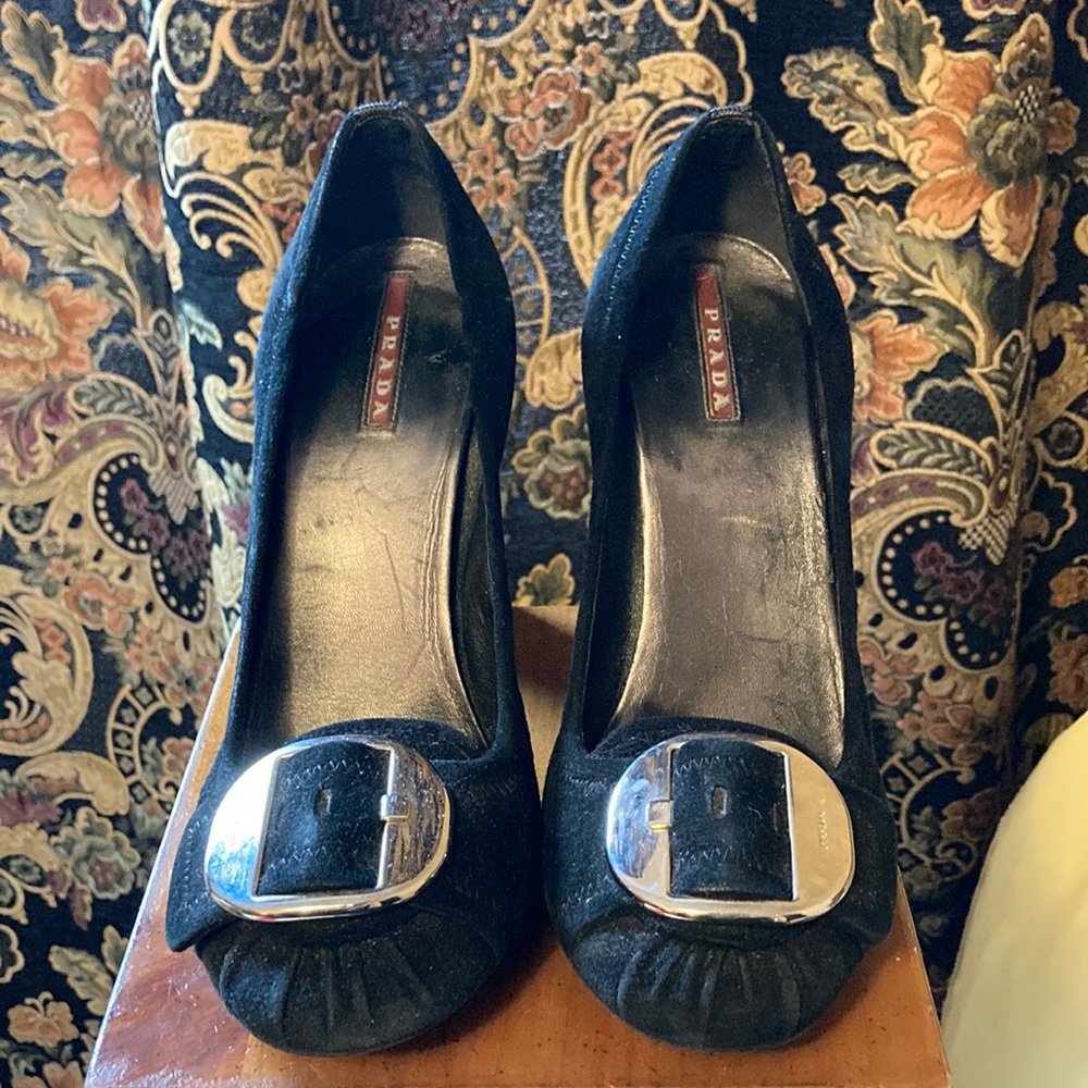Authentic Prada Suede Heels